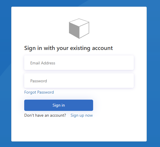 A screenshot of a login form

Description automatically generated